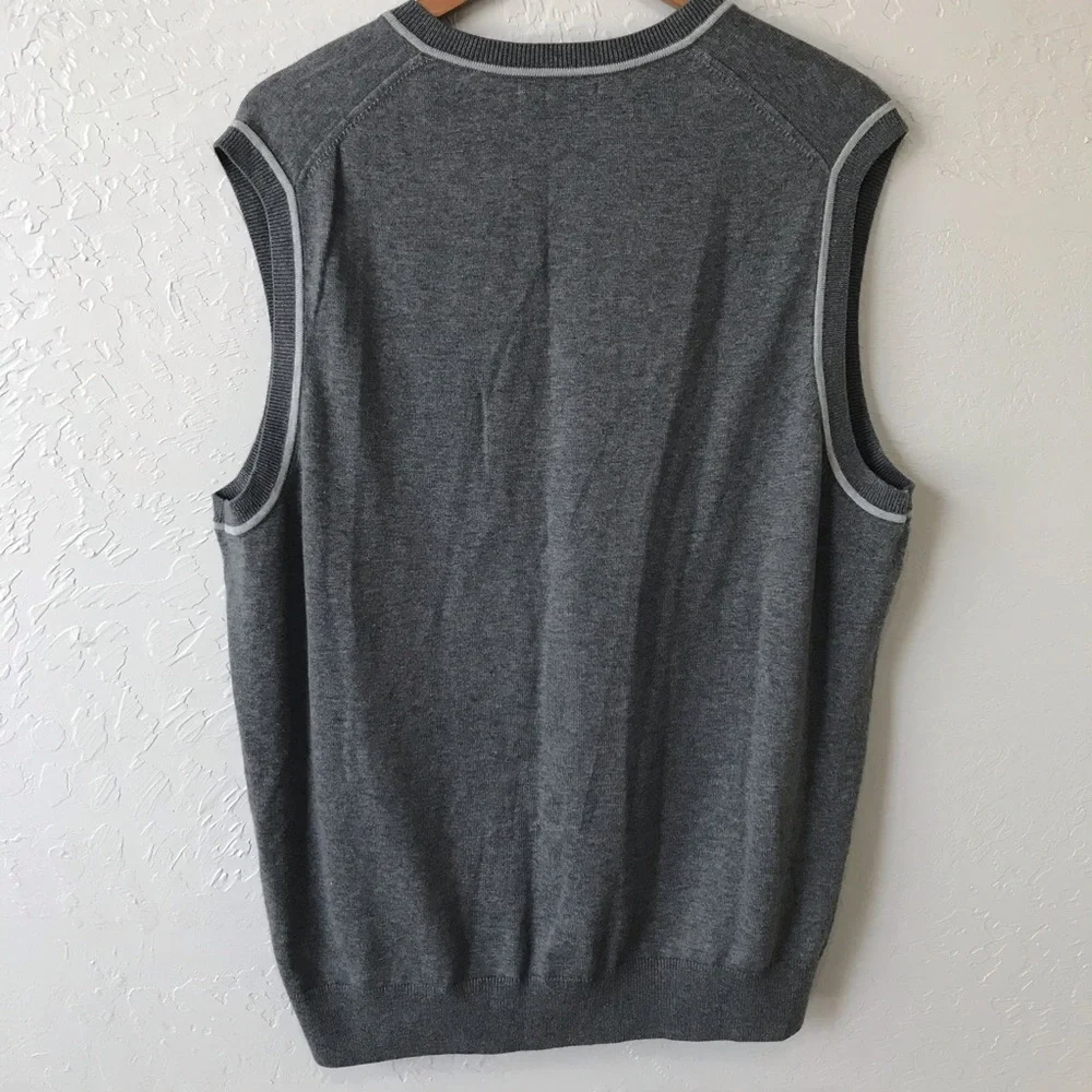 Banana Republic Cotton Silk V Neck Sweater Vest